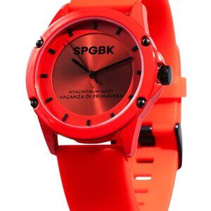 SPGBK Unisex Foxfire Red Silicone Band Watch 44mm – Quartz #1800